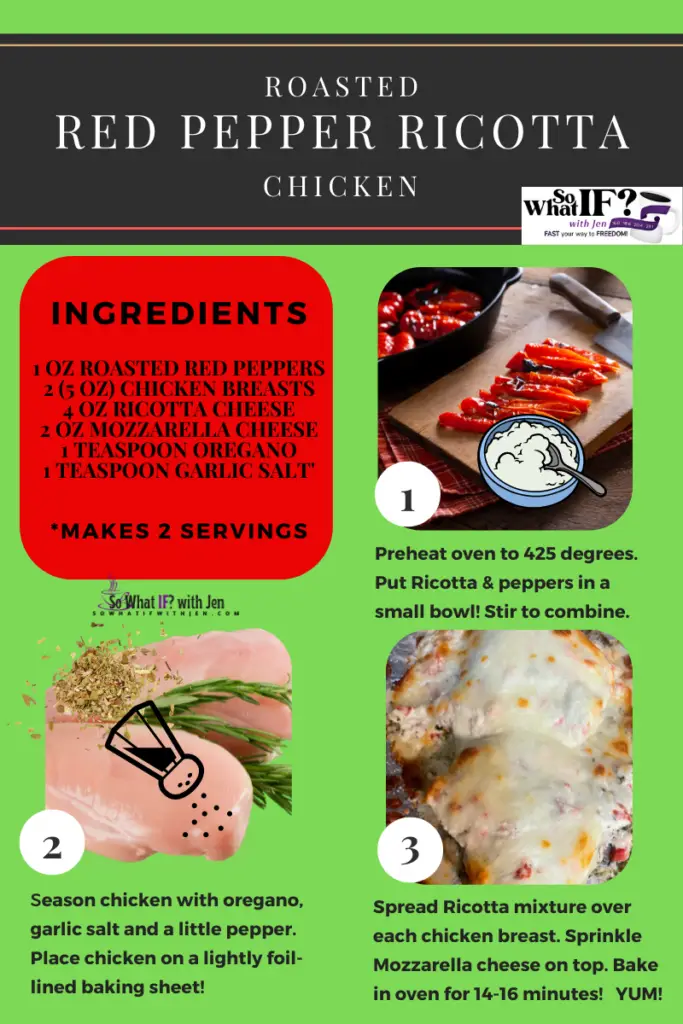 Roasted Red Pepper Ricotta Chicken Dinner Recipe