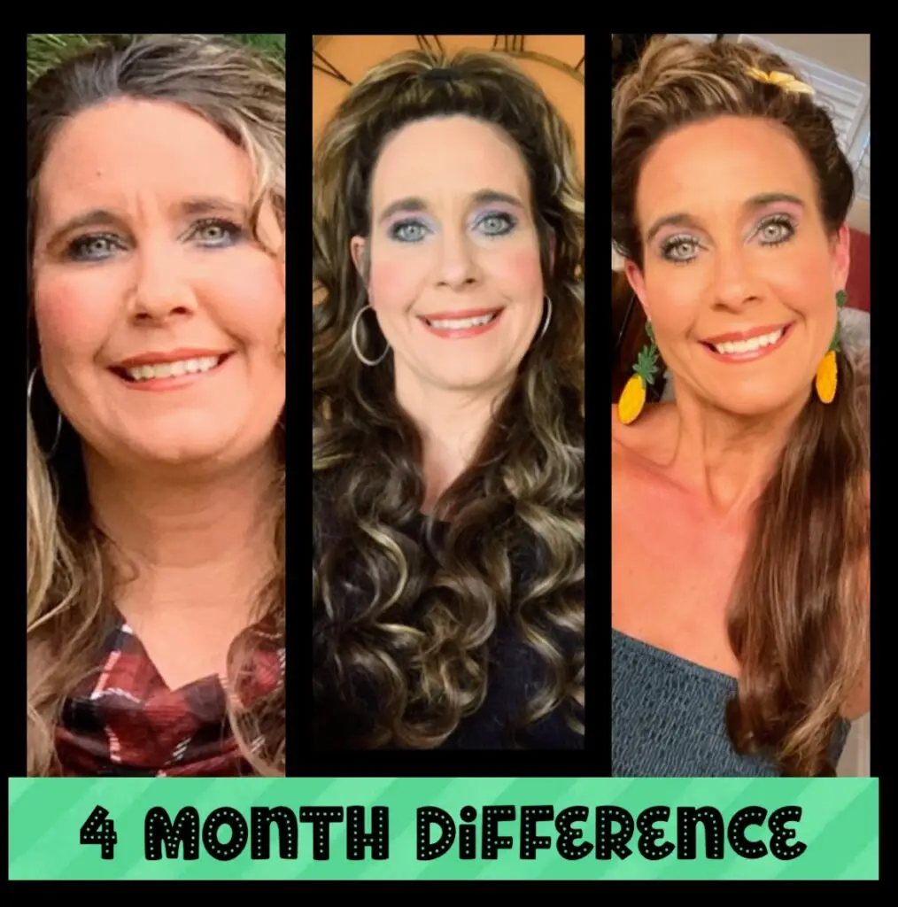 Big weight loss difference in just 4 months!