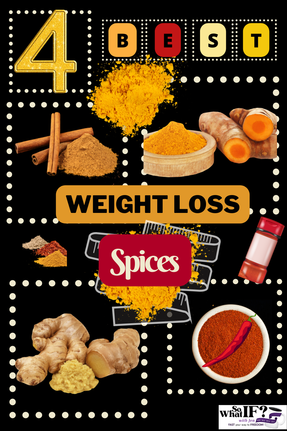 4 Best Spices for Easy Weight Loss! - So What IF? with Jen