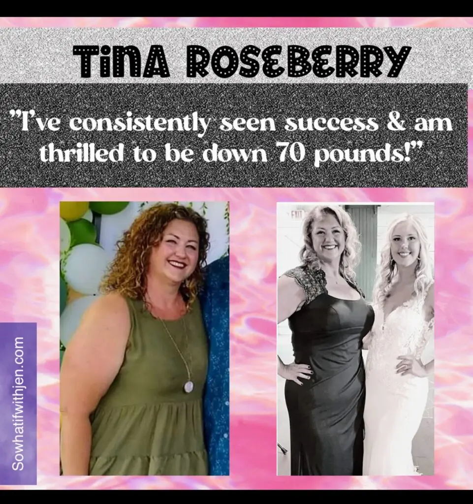 Tina has lost 70 pounds with intermittent fasting!