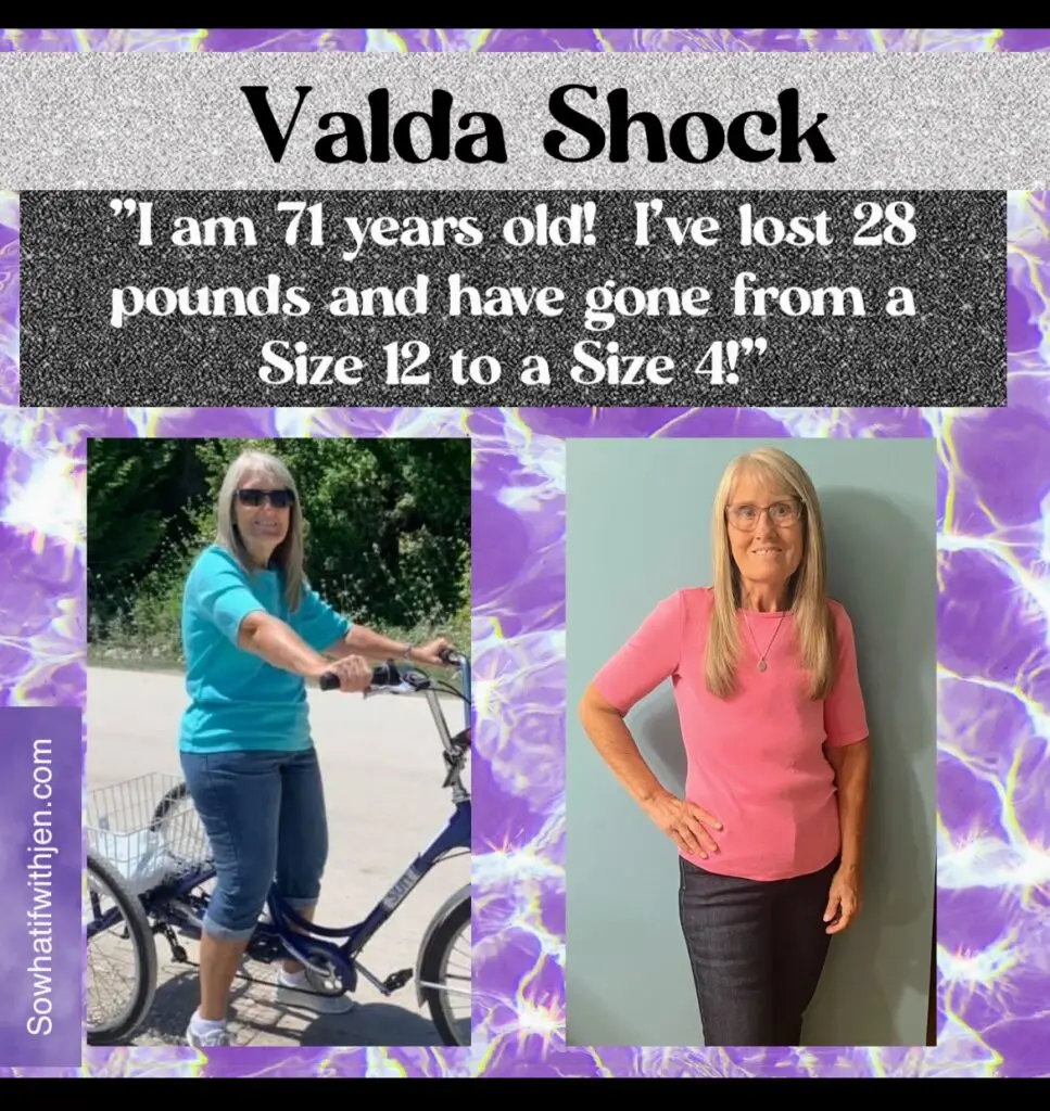 Valda lost 28 pounds with intermittent fasting!