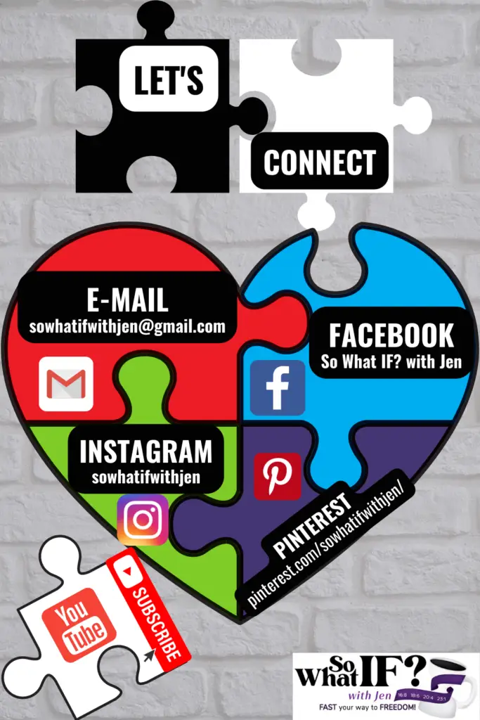 Connect with Jen on Instagram, Facebook, TikTok, Pinterest and YouTube
