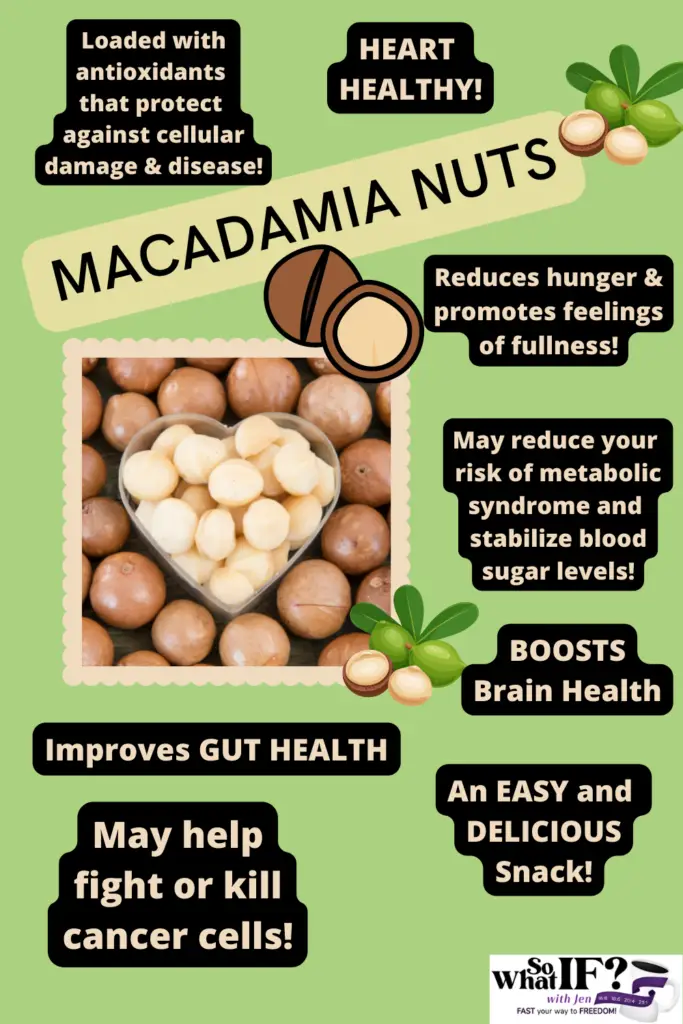 Macadamia Nuts have so many health and weight loss benefits!