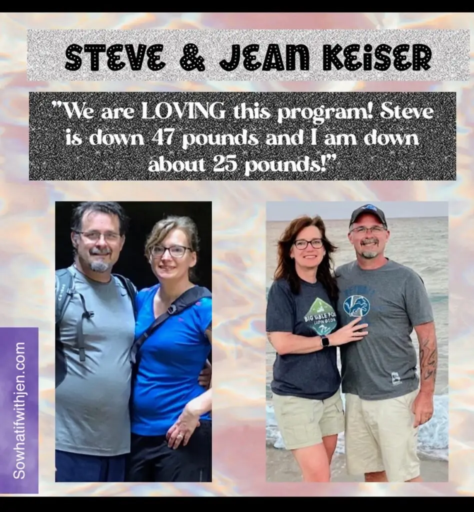 Together, Steve and Jean are down a total of 72 pounds with intermittent fasting!