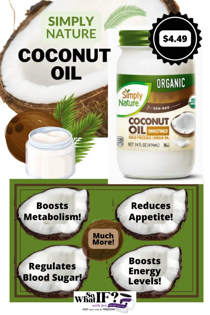 Organic Coconut Oil is one of the best foods to buy from Aldi every week!