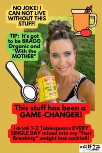 Taking a tablespoon of apple cider vinegar daily is one of the best intermittent fasting tips.