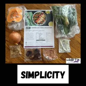 Simplicity is a great reason to try a meal delivery system!