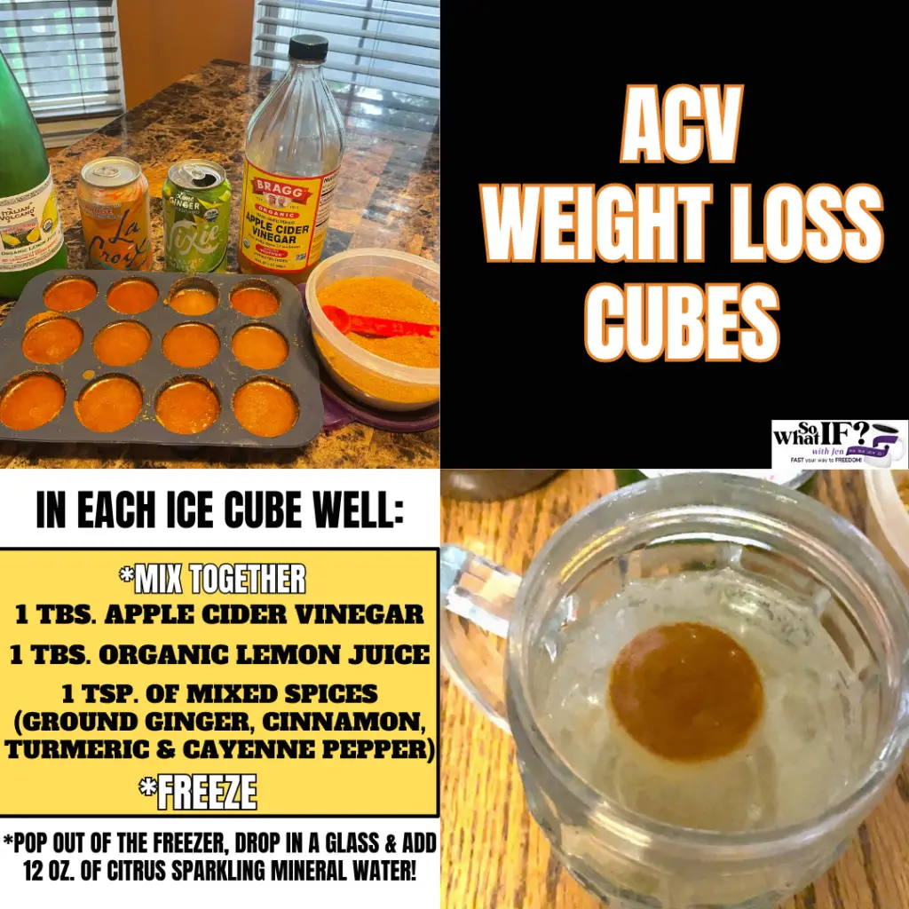 Apple Cider Vinegar Weight Loss Cubes.