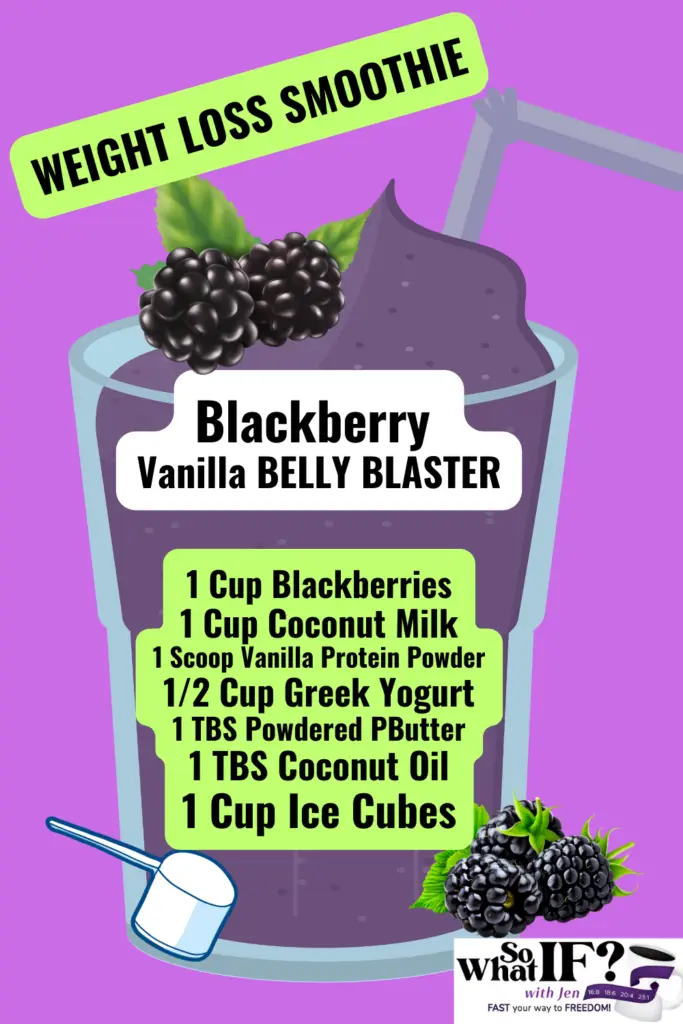 Weight Loss Smoothie - Blackberry Vanilla Belly Blaster