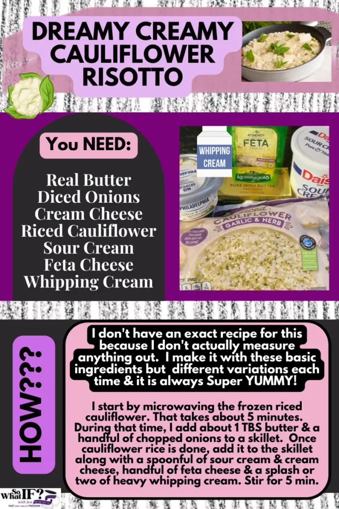 Dreamy Creamy Cauliflower Risotto Low-Carb Vegetable Recipe!