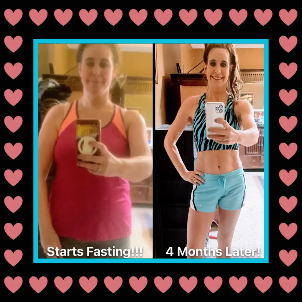 So what IF? with Jen Intermittent Fasting Before and After Picture