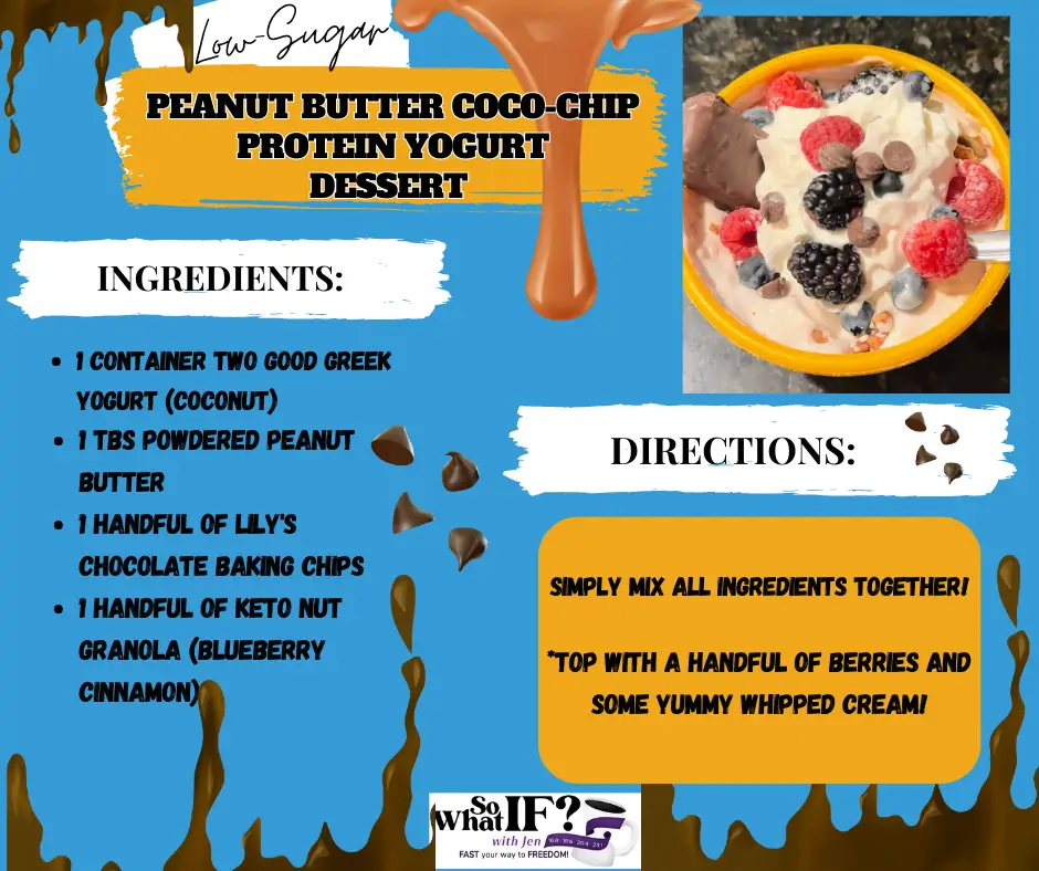 Protein Powder Recipe: Peanut Butter Coco-Chip Protein Yogurt Dessert