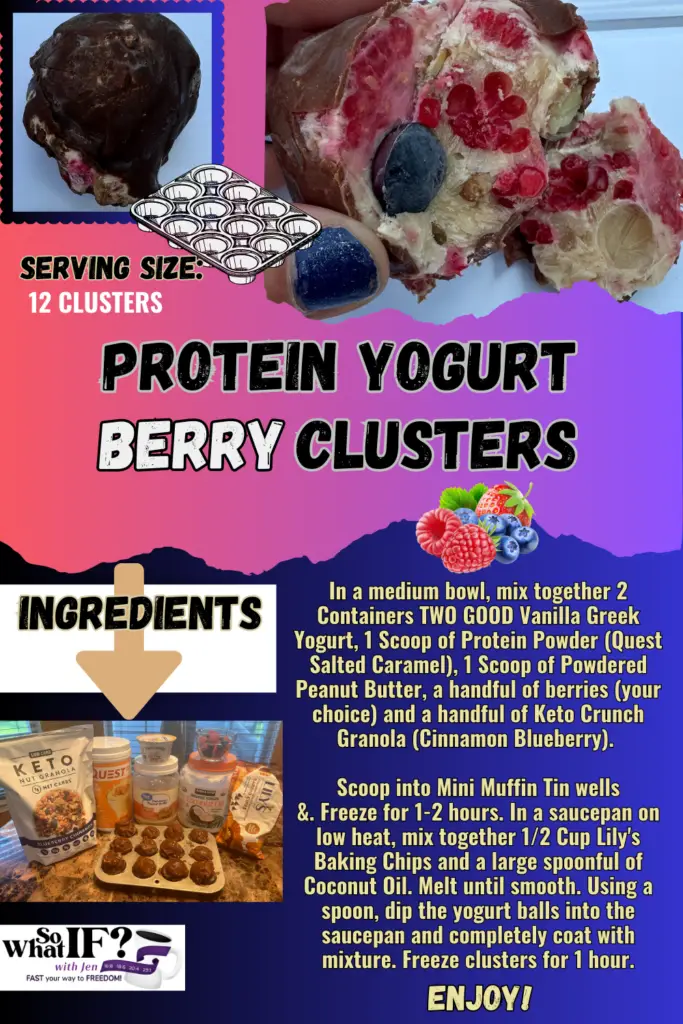 Protein Powder Recipe: Protein Yogurt Berry Clusters