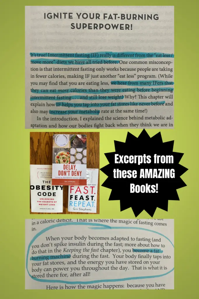 Excerpts from Delay, Don't Deny and The Obesity Code.