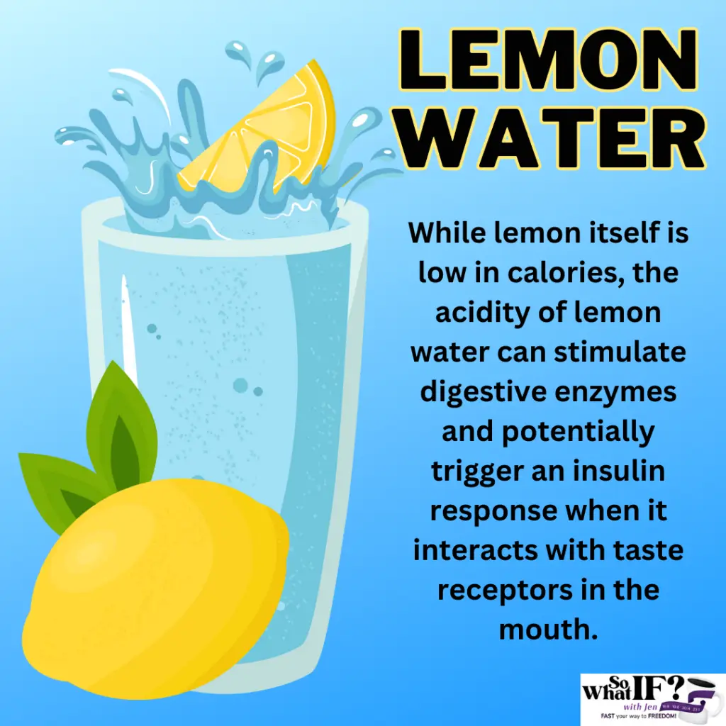 BEWARE! Lemon water can totally break your fast!