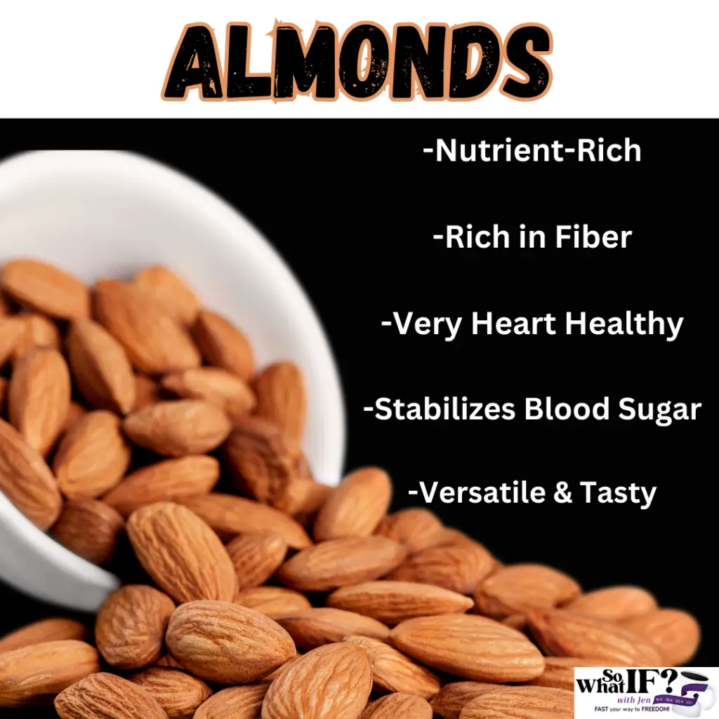 Almonds are one of the best low carb nuts for weight loss.