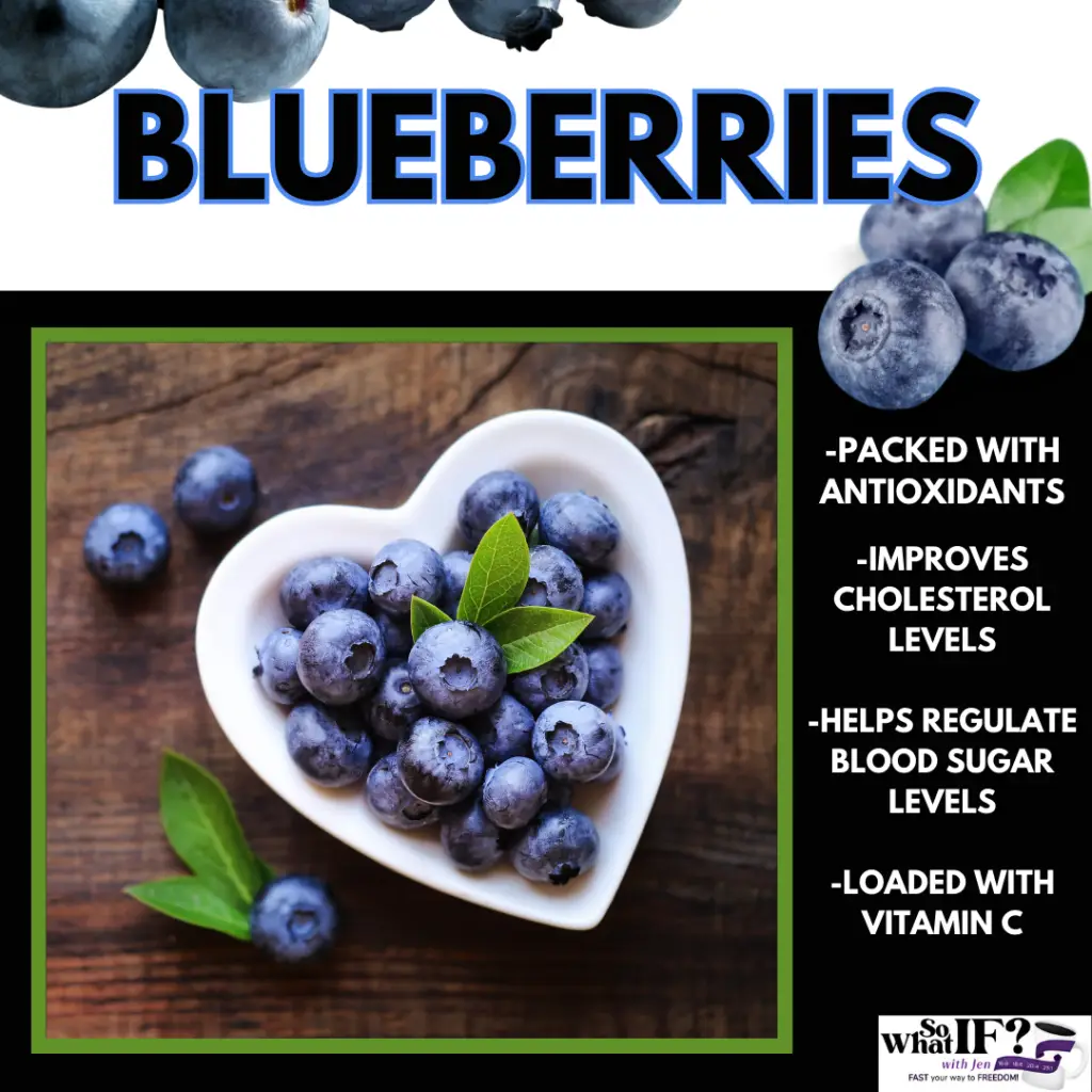 Blueberries have a ton of health and weight loss benefits.