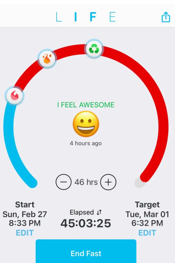 The LIFE Fasting app is one of my favorite free intermittent fasting apps