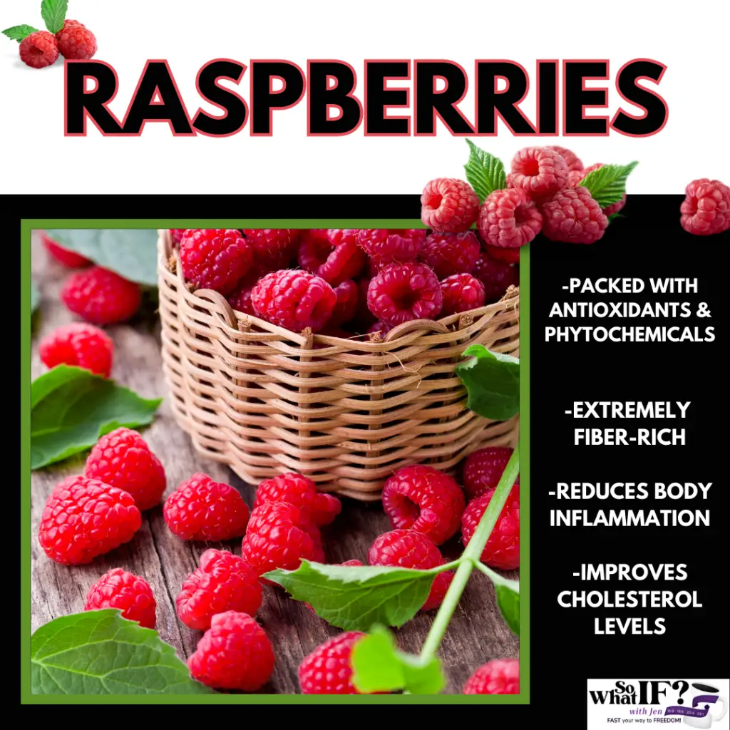 Raspberries are amazing health and weight loss foods.