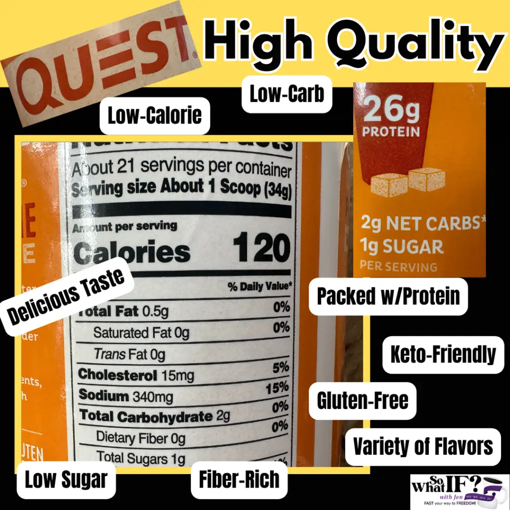 Quest is a very high-quality and perfect for weight loss!