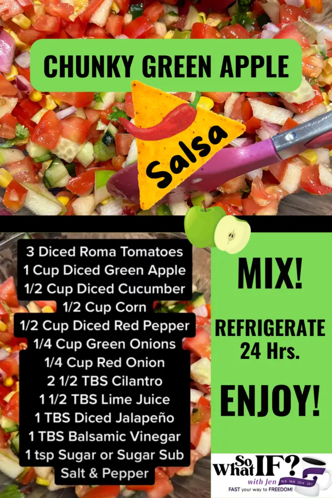 Salsa is such a healthy intermittent fasting side dish recipe.