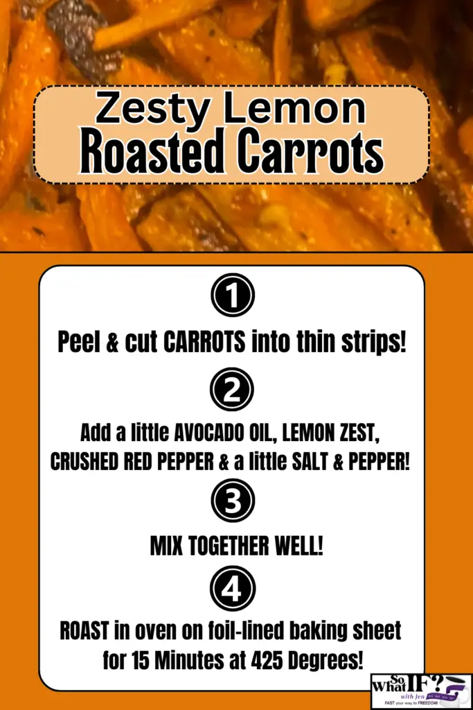 Zesty Roasted Lemon Carrots - Intermittent Fasting Side Dish Recipe
