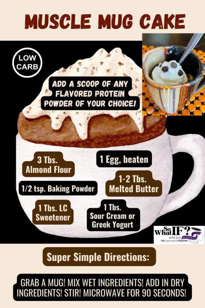 Muscle Mug Cake - Intermittent Fasting Weight Loss Dessert
