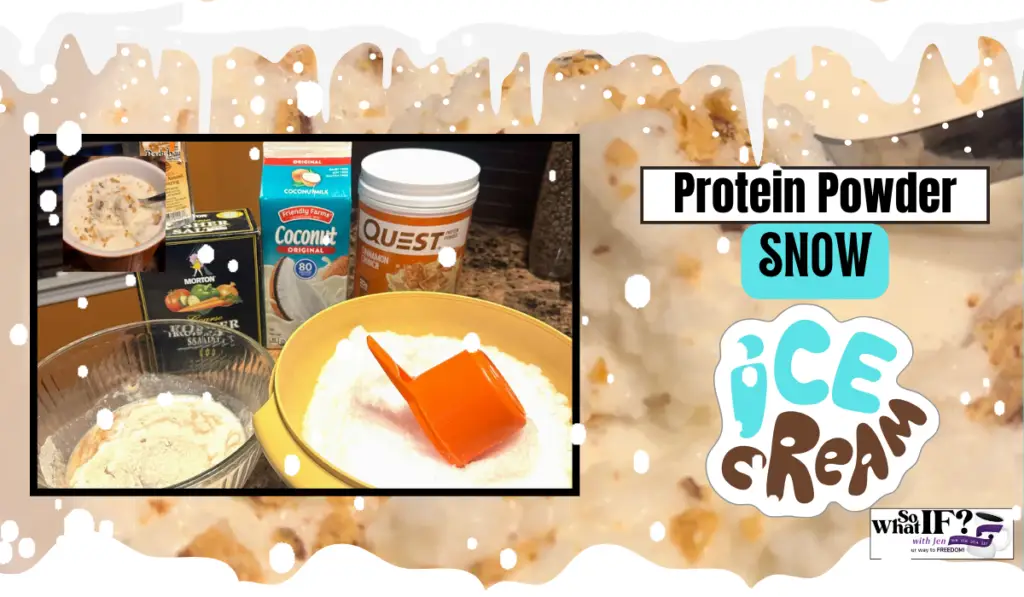 Snow Protein Ice Cream Recipe - So What IF? with Jen