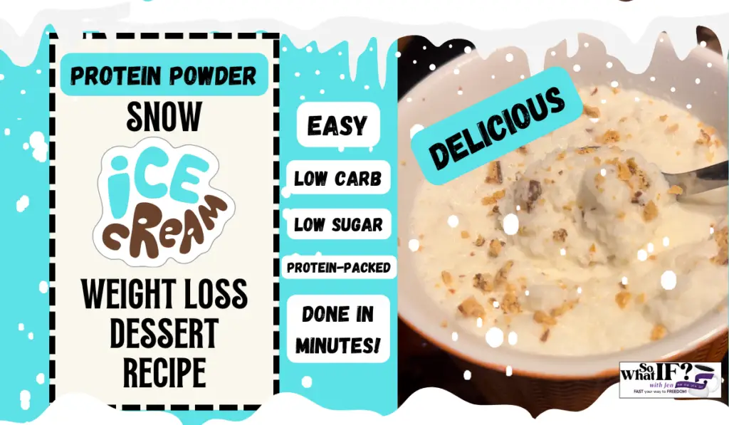 Protein Powder Snow Ice Cream Weight Loss Dessert Recipe