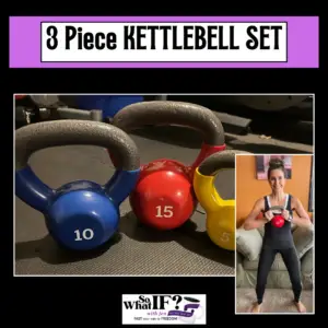 3 Piece Kettlebell Set - it's very important strength train while fasting.