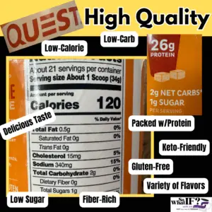 Quest is a high quality protein powder for those following an intermittent fasting lifestyle!