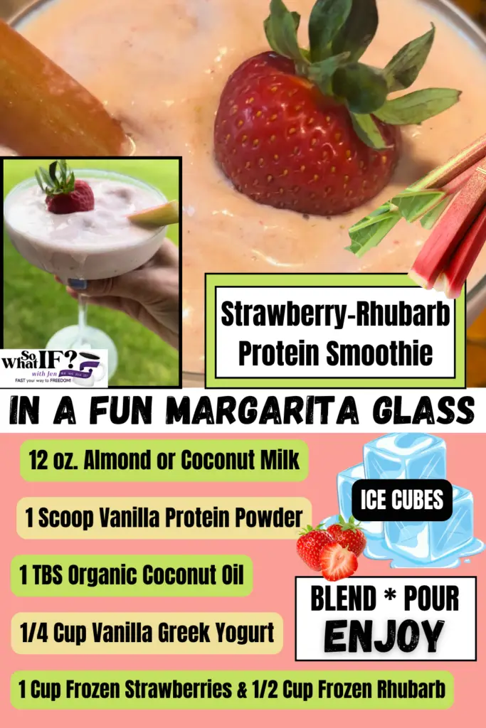 Strawberry-Rhubarb Protein Smoothie