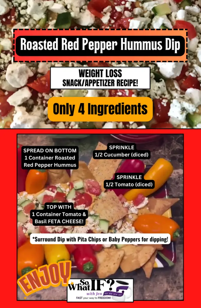 Intermittent Fasting Recipe - Red Pepper Hummus Dip