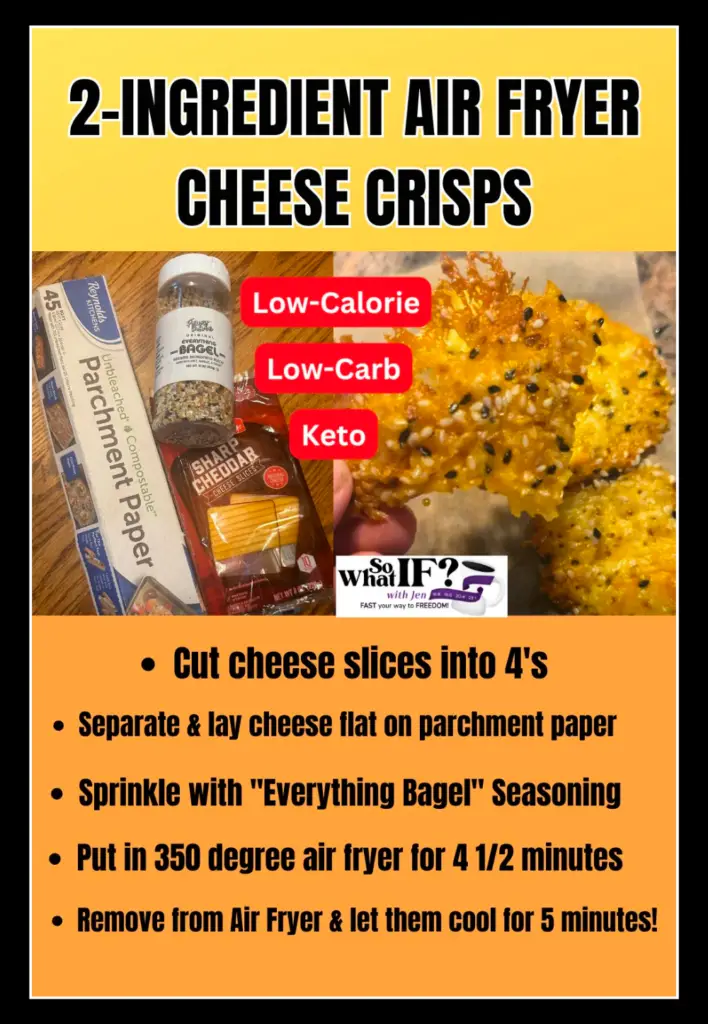 Intermittent Fasting Recipe - Air Fryer Cheese Crisps