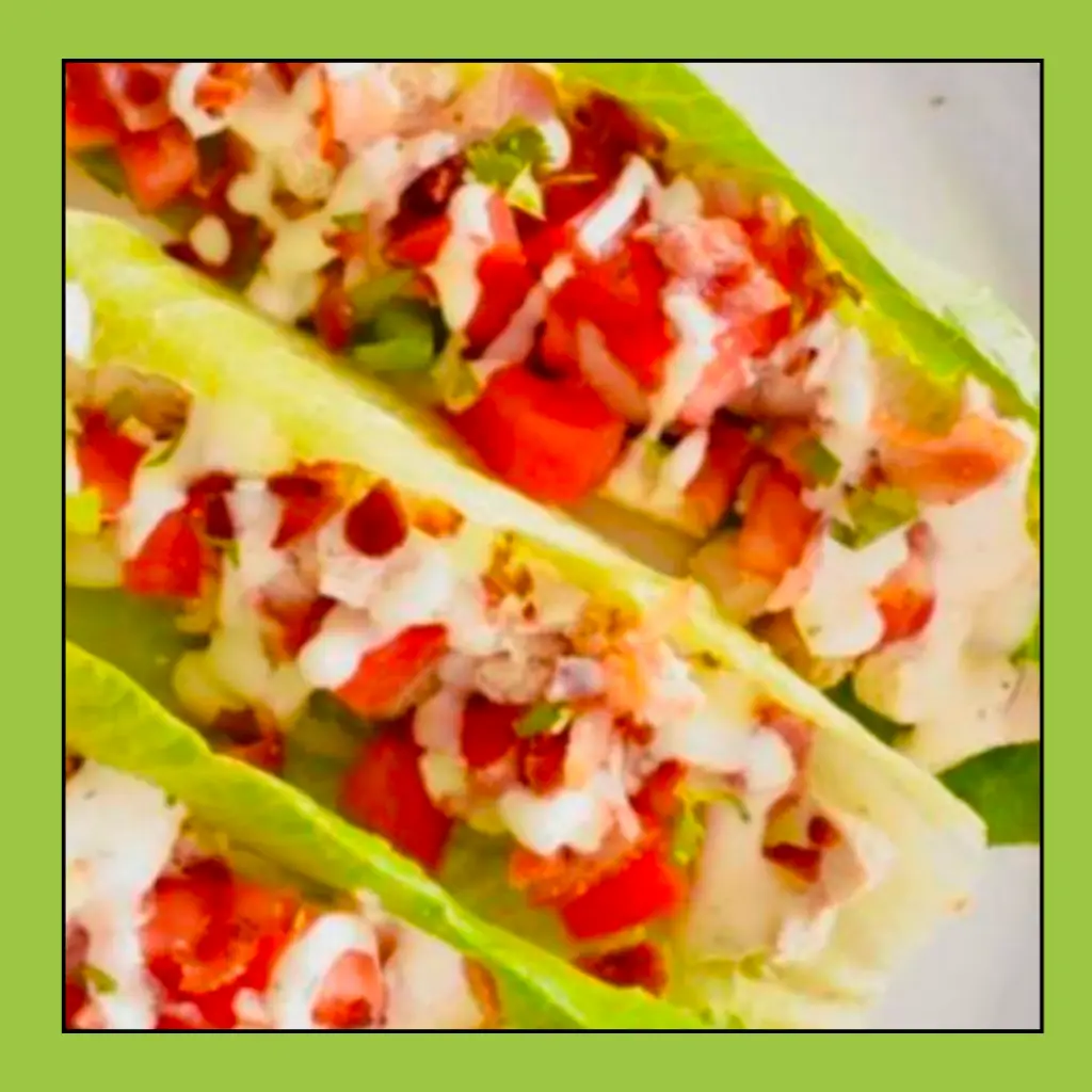 Chicken Bacon Ranch Lettuce Wraps