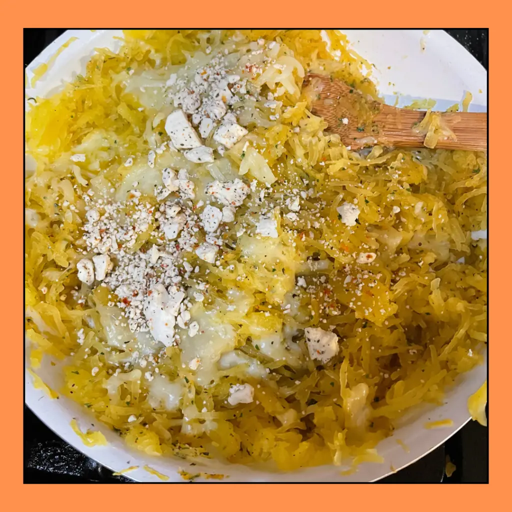 Feta Cheesy Spaghetti Squash