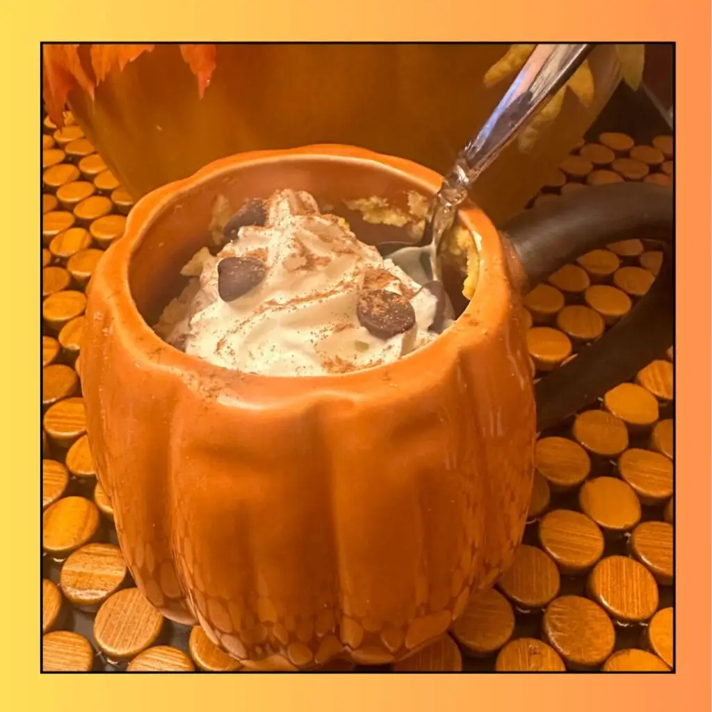 Pumpkin Cinnamon Protein Mug Cake