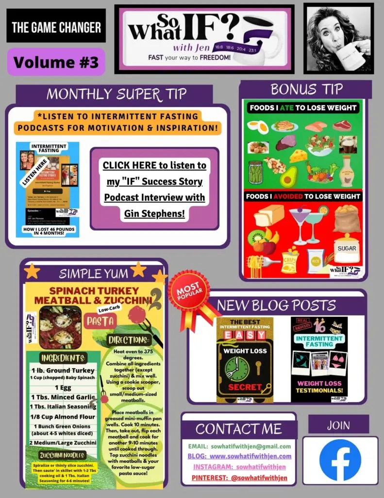 So What IF? with Jen Intermittent Fasting Newsletter: Volume #3