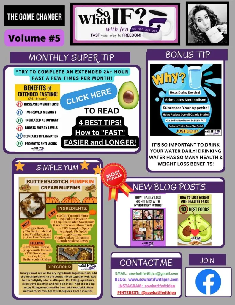 So What IF? with Jen Intermittent Fasting Newsletter: Volume #5