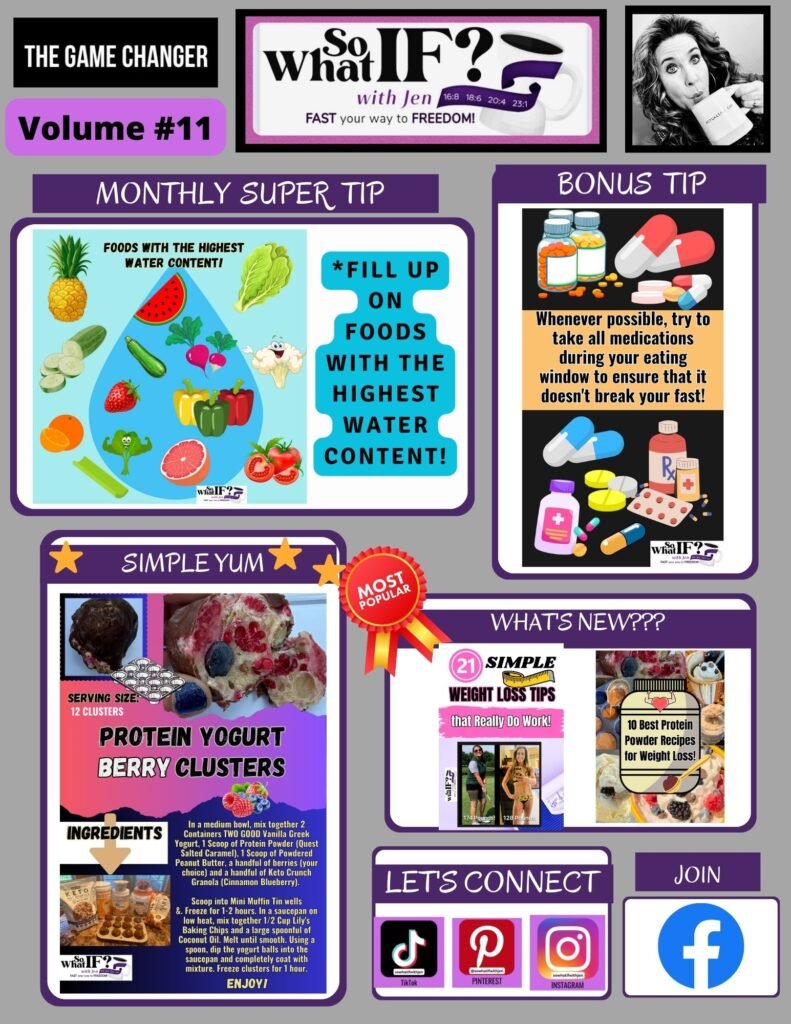 So What IF? with Jen - Game-Changer Intermittent Fasting Newsletter Volume 11