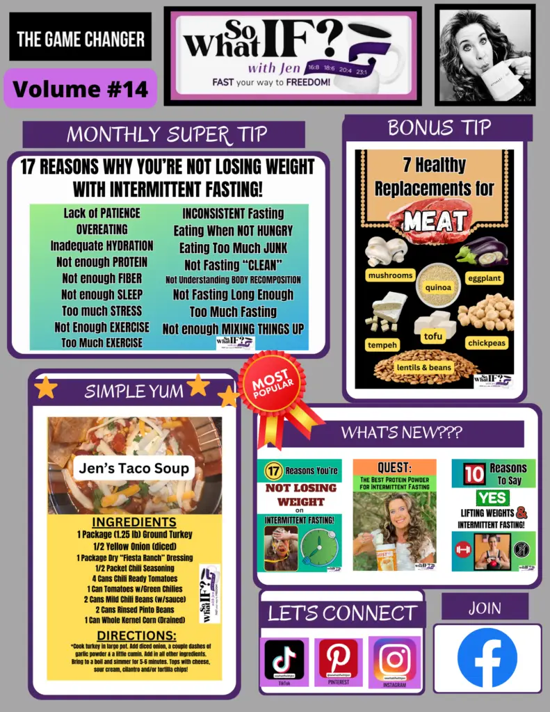 So What IF? with Jen Intermittent Fasting Newsletter: Volume #14
