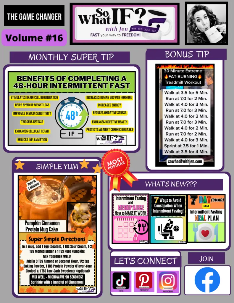 So What IF? with Jen Intermittent Fasting Newsletter: Volume #16