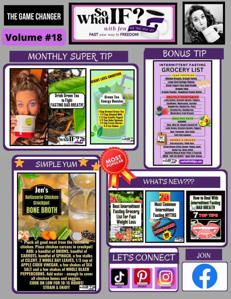 So What IF? with Jen Intermittent Fasting Newsletter: Volume #18