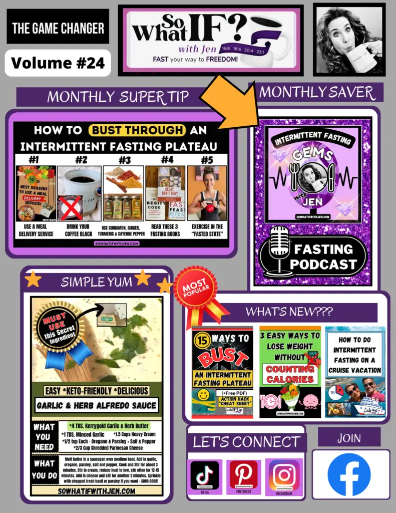 So What IF? with Jen Intermittent Fasting Newsletter: Volume #24