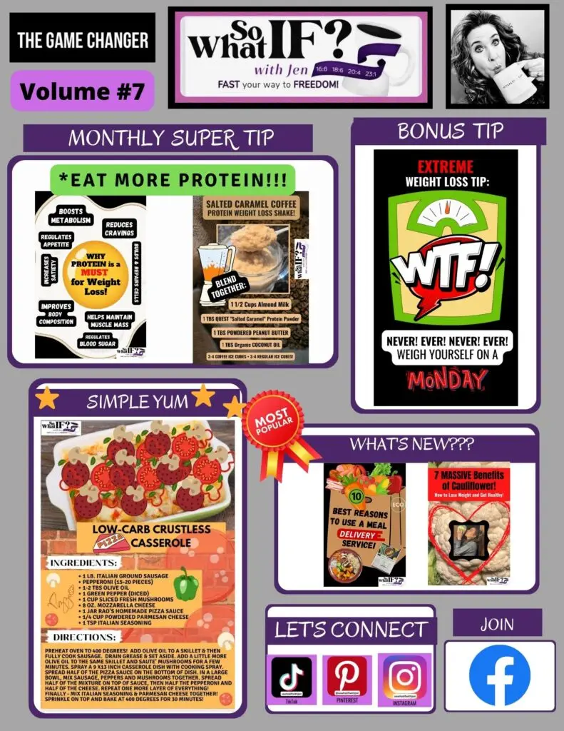 So What IF? with Jen Intermittent Fasting Newsletter: Volume #7