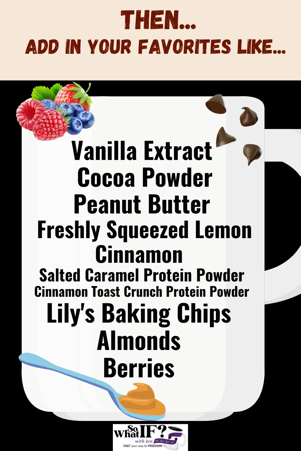 Mug Cake Mix-Ins and Toppings