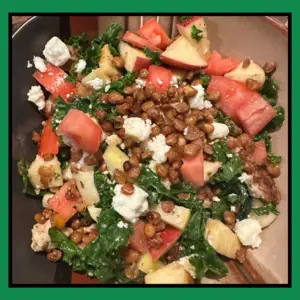 Roasted Lentil Chicken Salad