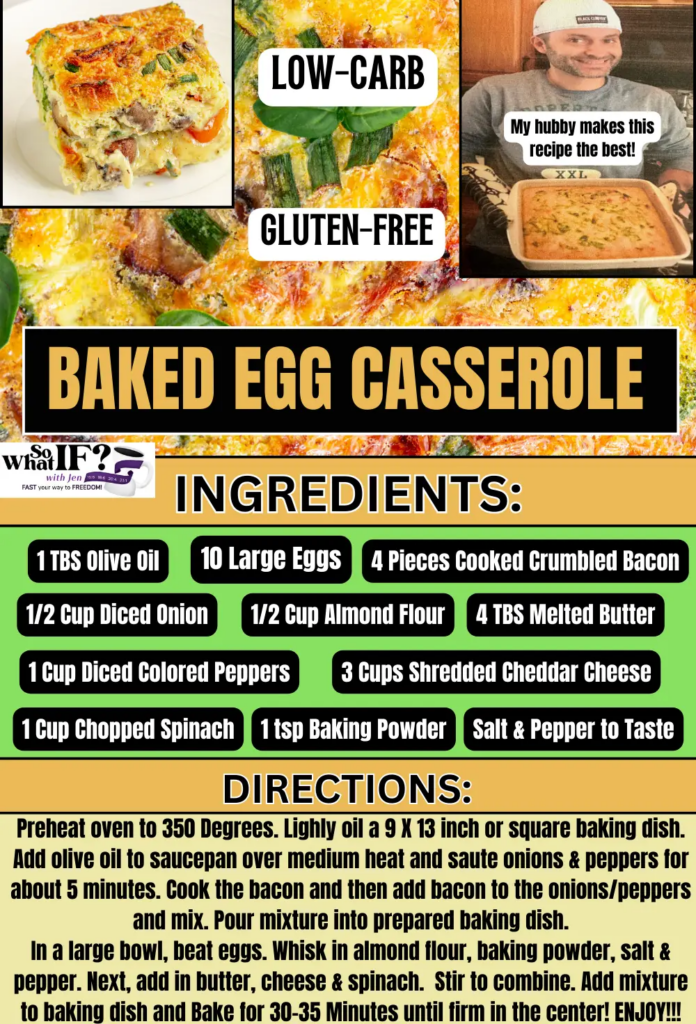 Baked Egg Casserole Recipe - So What IF? with Jen