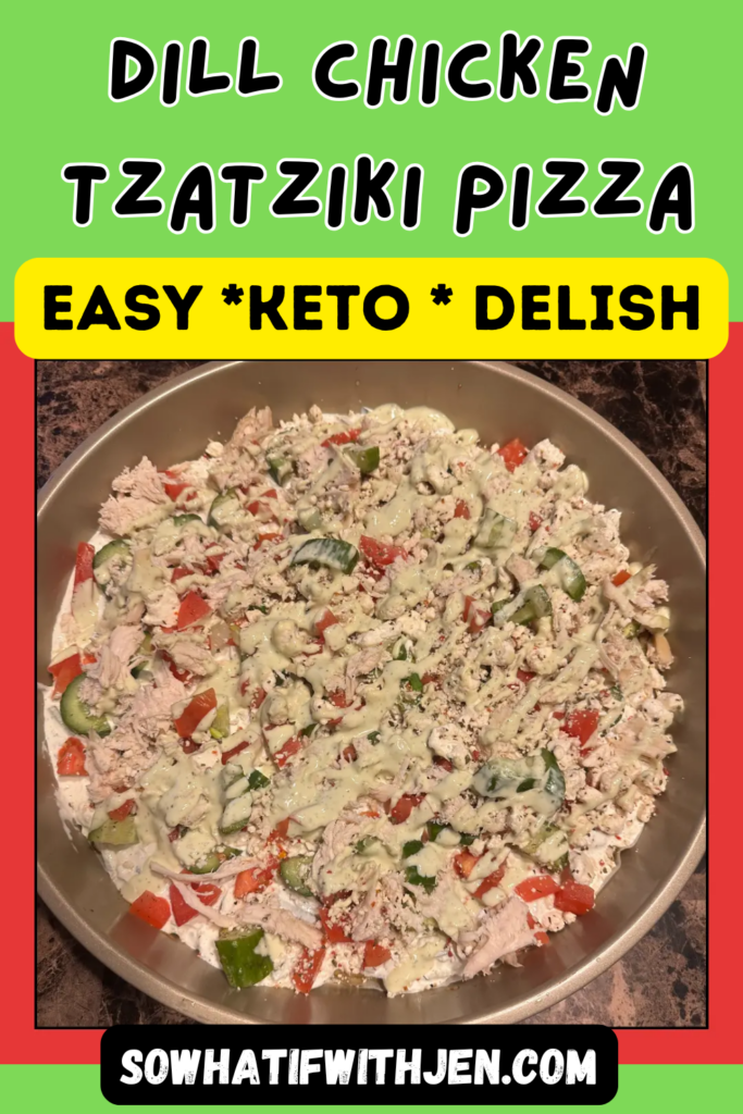 Dill Chicken Tzatziki Pizza