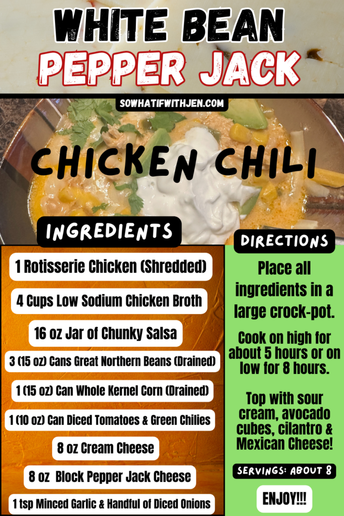 Pepper Jack White Bean Chicken Chili